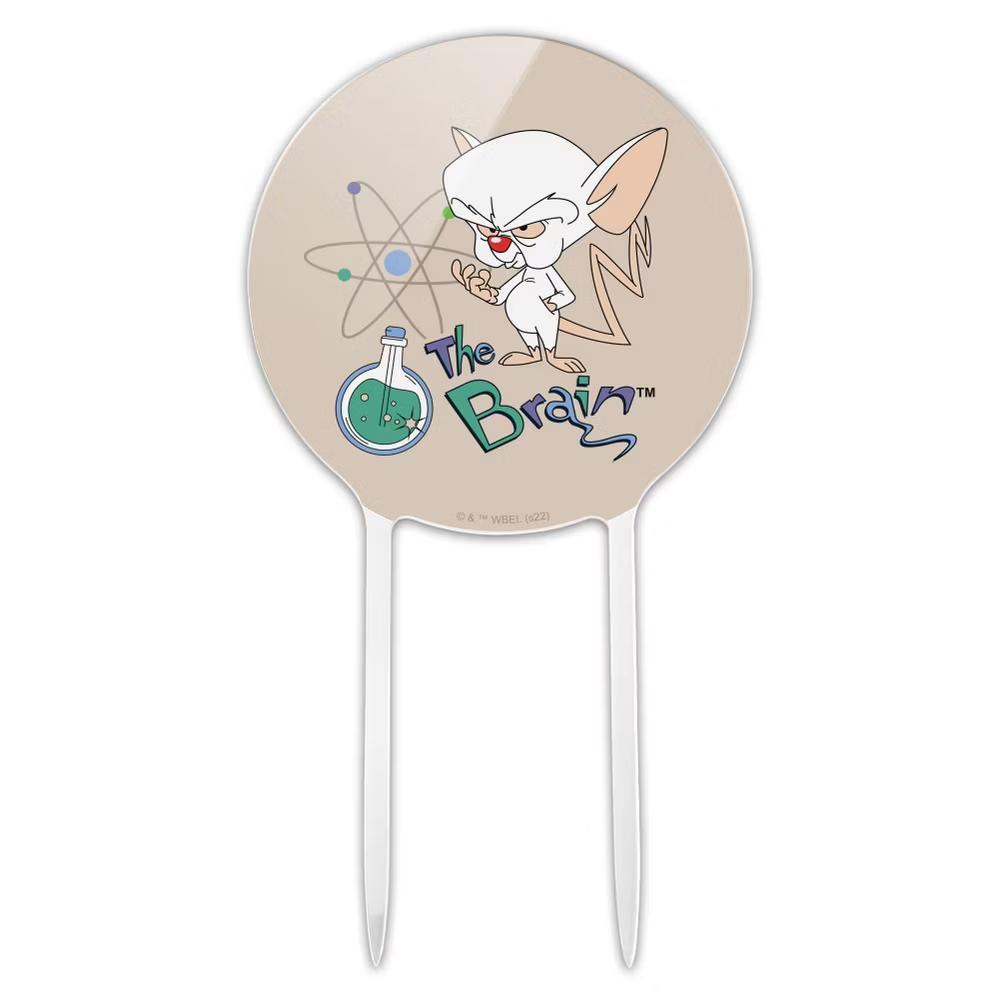 Pinky and the Brain The Brain Acrylic Cake Topper - Image 2