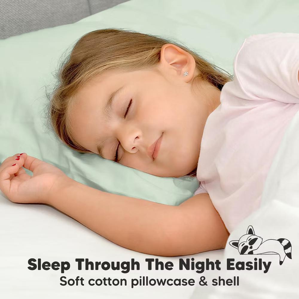 Jumbo Toddler Pillow with Pillowcase, 14X20 Soft Organic Toddler Pillows for Sleeping, Kids Travel Pillow - Image 52