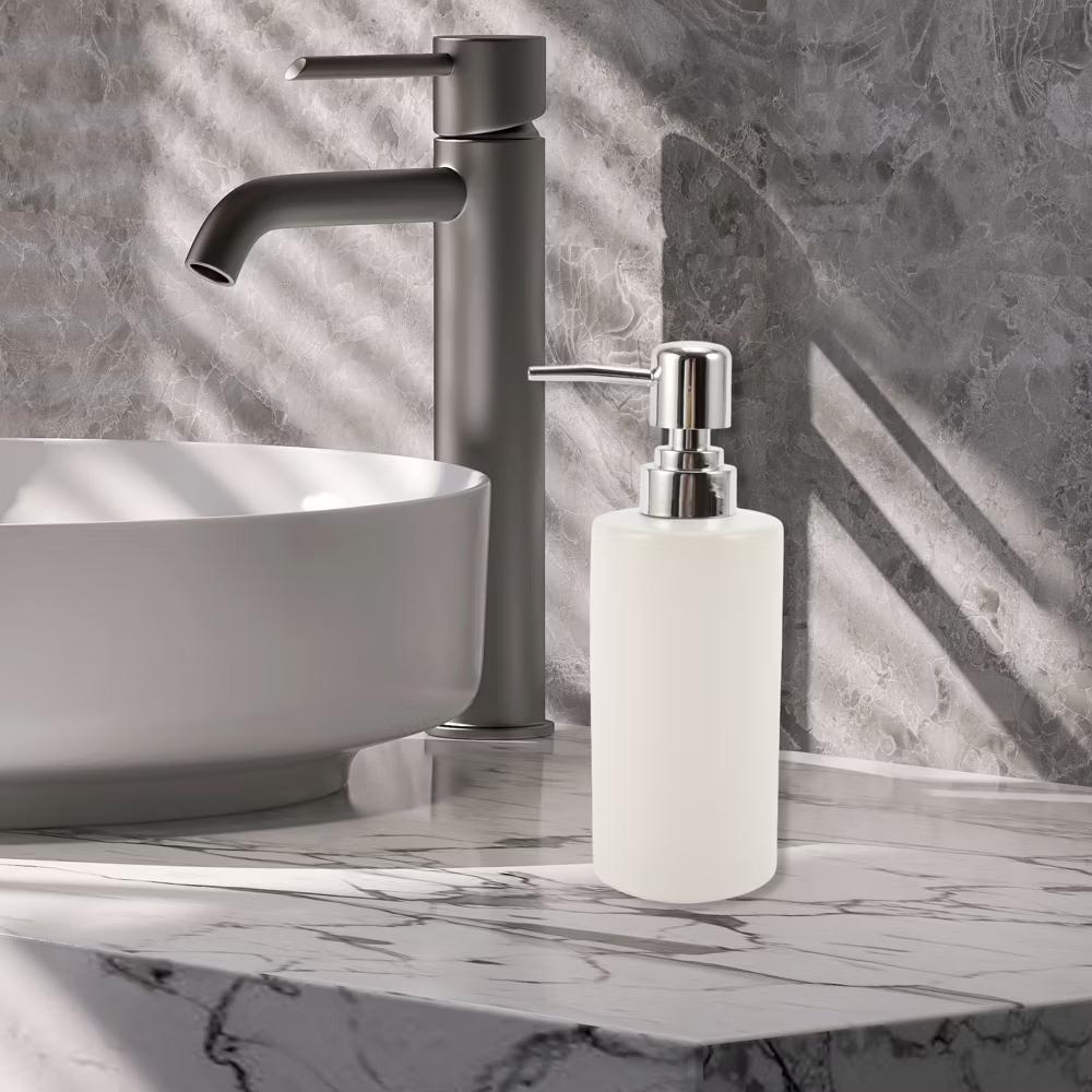 Simple Cylindrical Soap Pump Dispenser for Bathroom 300ml 1 Pc - Image 24