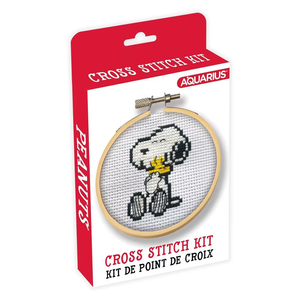 NMR Distribution Peanuts Snoopy and Woodstock Hug Cross Stitch Embroidery Kit - Image 3
