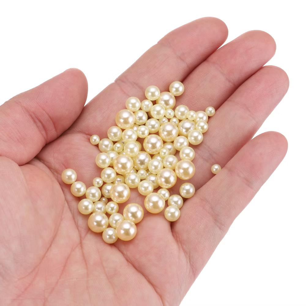 No Hole ABS Round Faux Pearl for Vase Fillers DIY Home Decoration 800 Pcs - Image 58