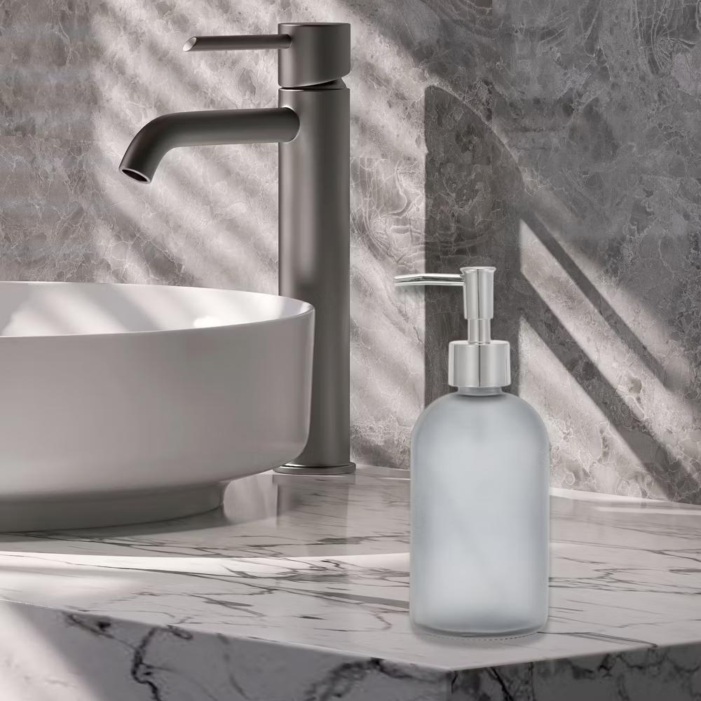 Reusable Cylinder Frosted Soap Dispenser 1 Pc - Image 23