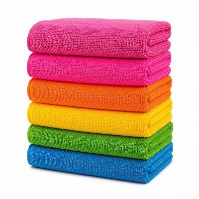Handy Housewares 12" 14" Colorful Microfiber Cleaning Cloths, Set of 6