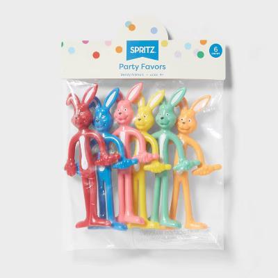 6ct Party Favor Bendy Animals - Multicolor Kids Toys for All Occasions Ages 4 - Image 2