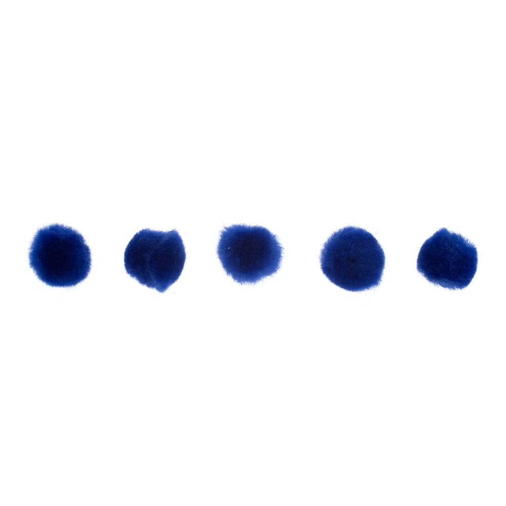 0.75in Royal Blue Pom Poms for Crafts DIY Art Creative, 100pcs - Image 4