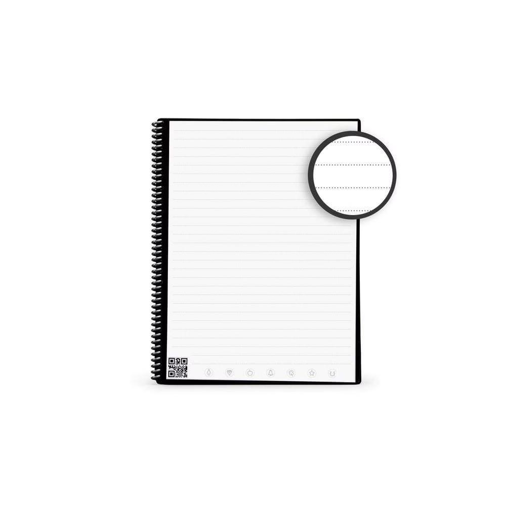 Rocketbook Core Reusable Smart Notebook, Letter 8.5" 11", 32 Pages, Lined Pages, Teal, App-Connected Erasable Spiral Notebook with Pen & Cloth - Image 6
