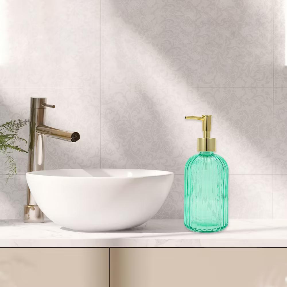 Convenient Vertical Stripe Soap Dispenser 13.53oz 1 Pc - Image 27