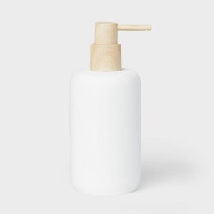 Modern Resin Soap pump Wood Top