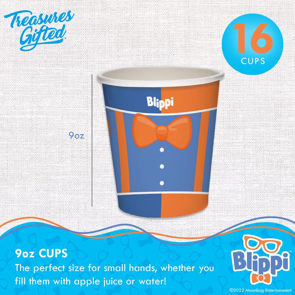 Treasures Gifted Blippi Birthday Party Tableware Classic Set for 16 Guests - Image 6