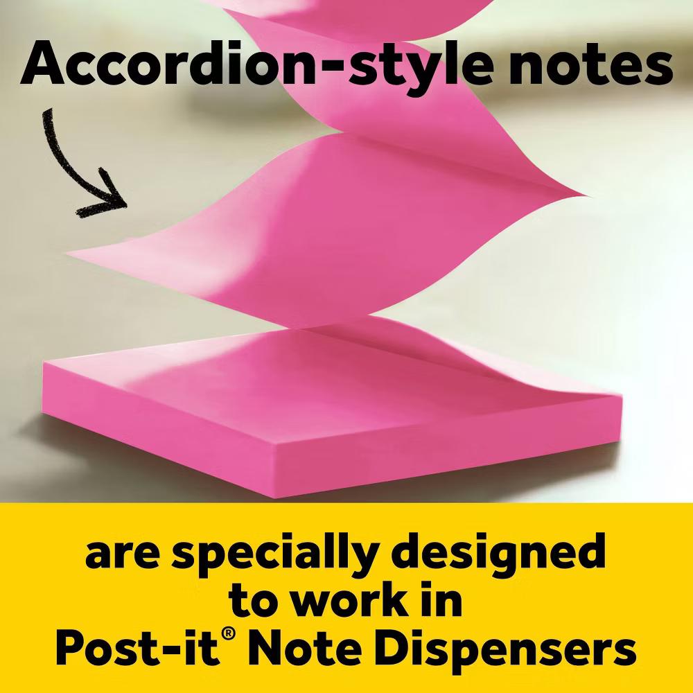 Dispenser Wave White: Plastic Desk Organizer & Note Holder, 3.422" Height, 3.641" Width, 1.25" Depth - Image 8
