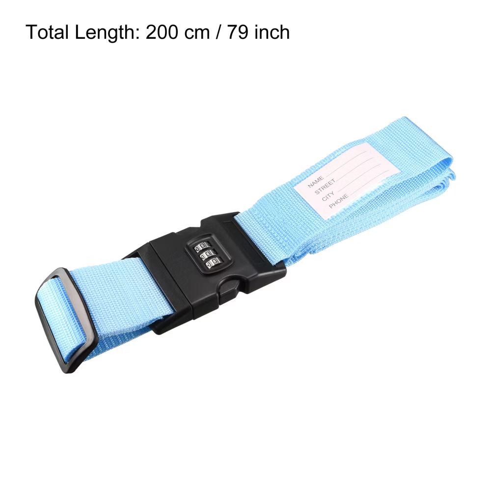 Travel Packing Adjustable Luggage Strap with Buckle and Combination Lock - Image 33
