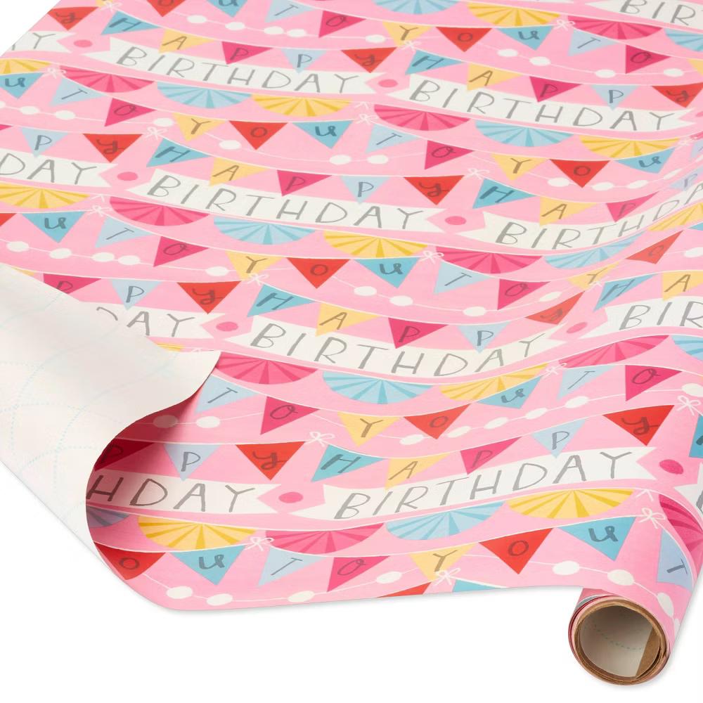20 Sq Ft Birthday Banner Wrapping Paper - Image 2