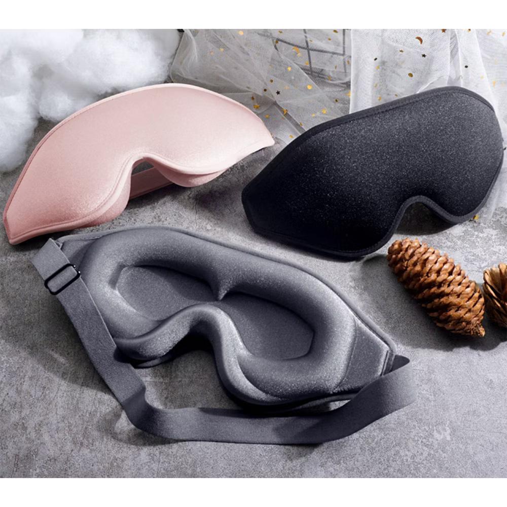 3D Contoured Sleep Eye Mask with Memory Foam Padding Adjustable Strap and Full Light Blocking Design - Image 12