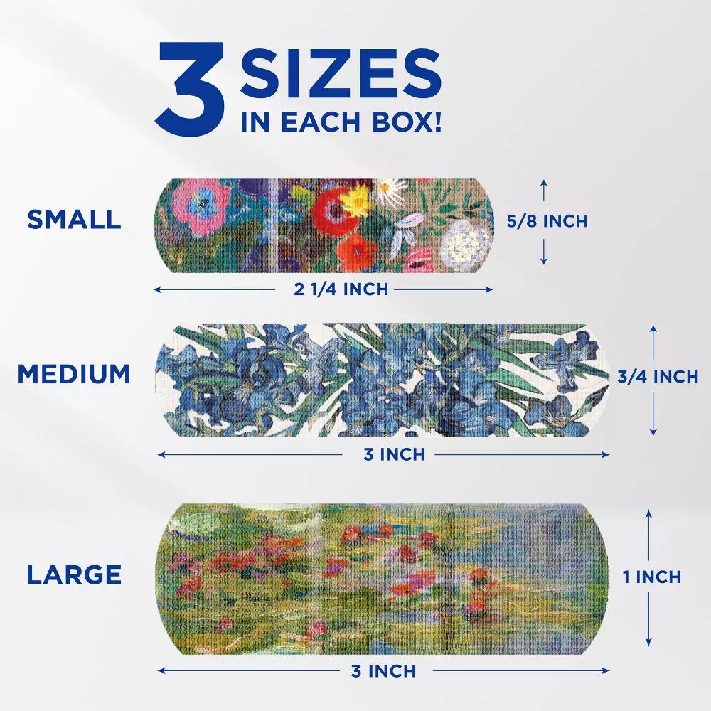 Brand Adhesive Flexible Fabric Bandages - Paintings by Monet, Redon & Van Gogh - Collectible Tin - Assorted - 50ct - Image 4
