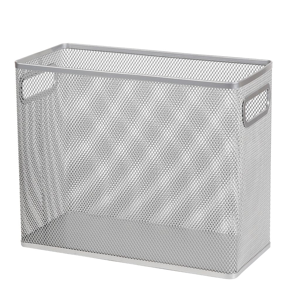 Mesh Hanging File Box Silver - Image 4