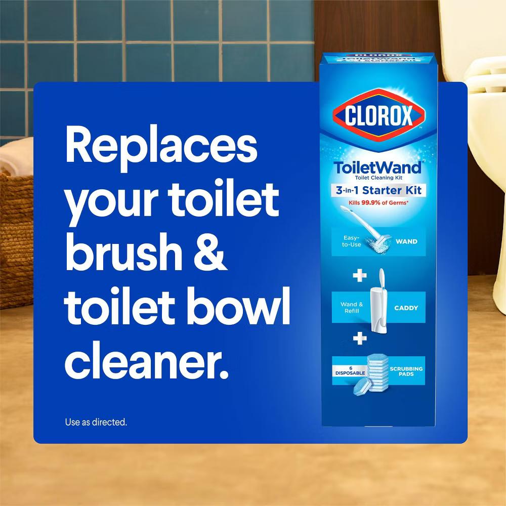 ToiletWand Disinfecting Refills Disposable Wand Heads - Rainforest Rush - 20ct