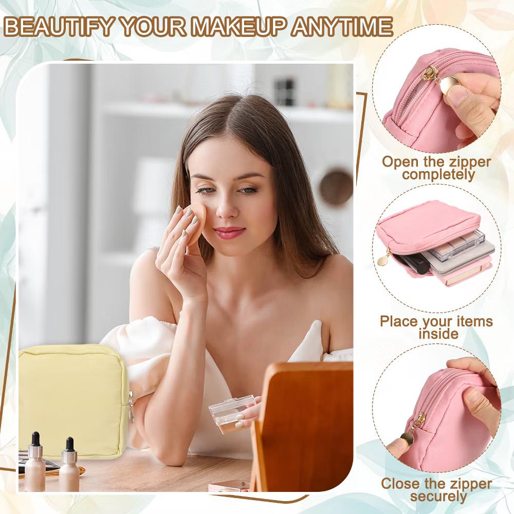 Storage Organize Travel Mini Cute Square Makeup Bag - Image 24
