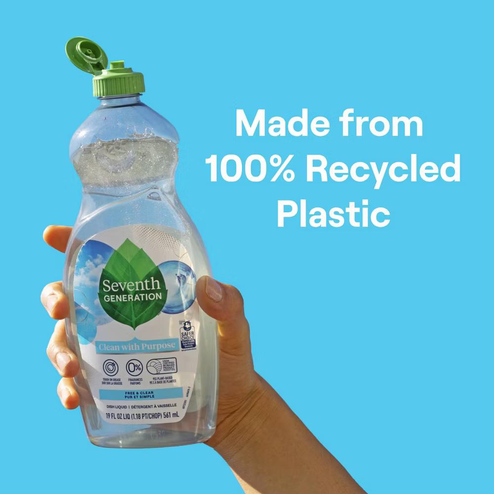 Seventh Generation Free & Clear Liquid Dish Soap - Image 4