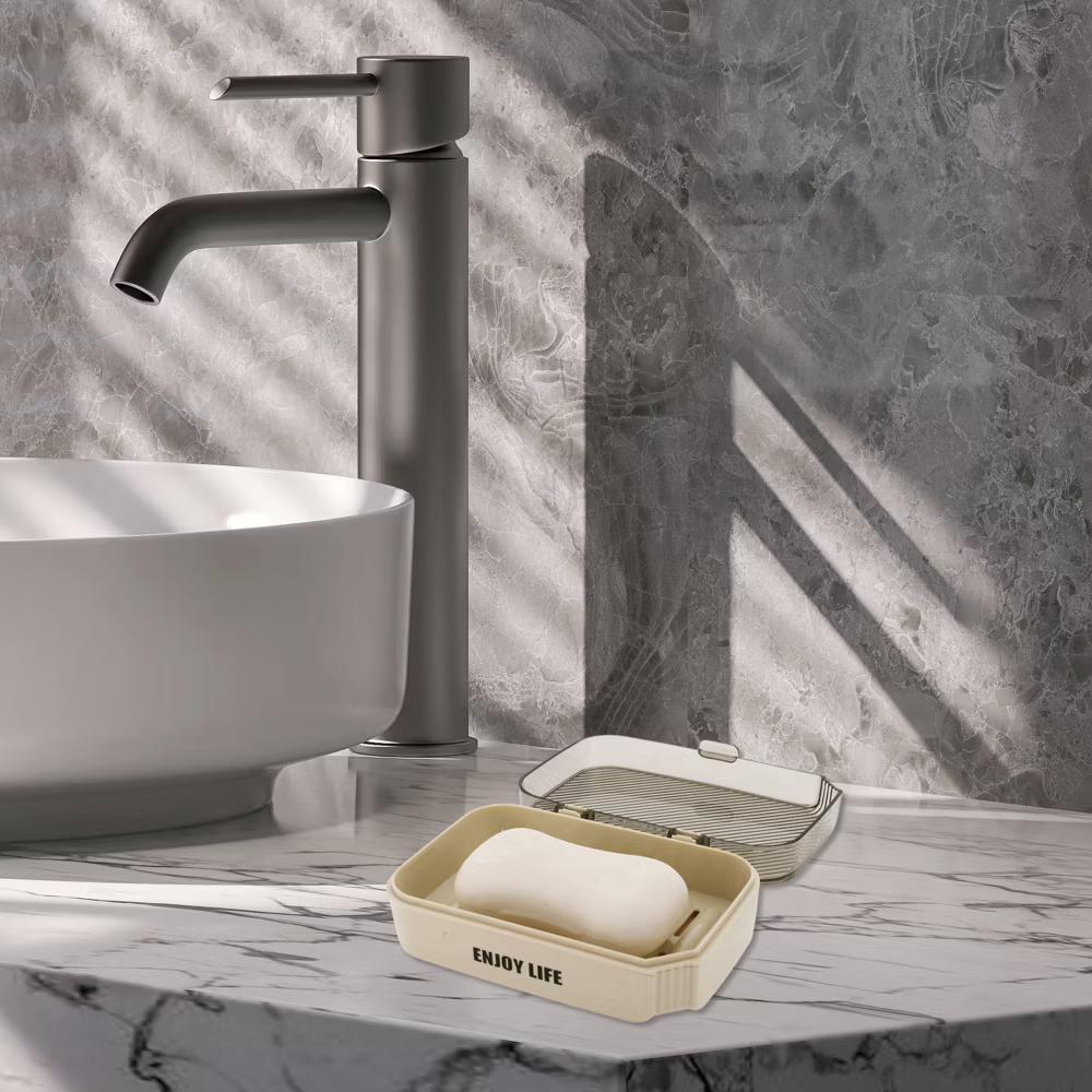Soap Holder with Cover 5.51"x4.13"x1.81" 1 Pc - Image 2