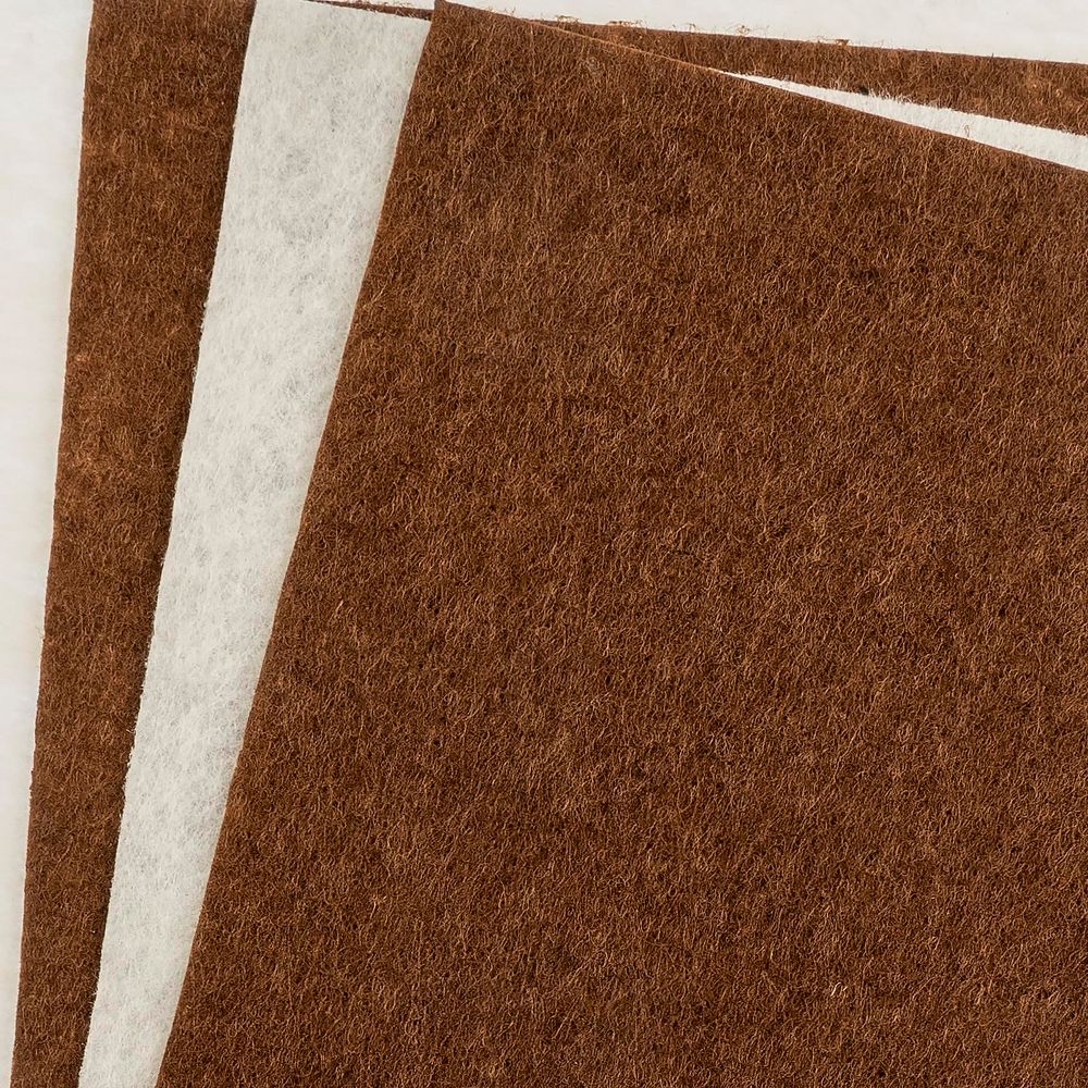 GoodFelt 4 Pieces Brown and Pearl Felt Fabric Sheets for Beading Foundation, 5"x8" - Image 6