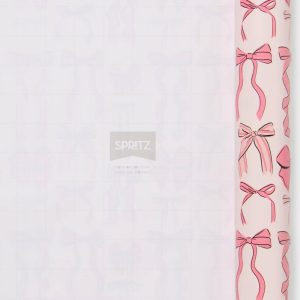 96"x30" Bows Birthday Gift Wrapping Paper Pink