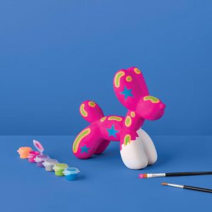 Ceramic Balloon Animal Dog Painting Craft Kit