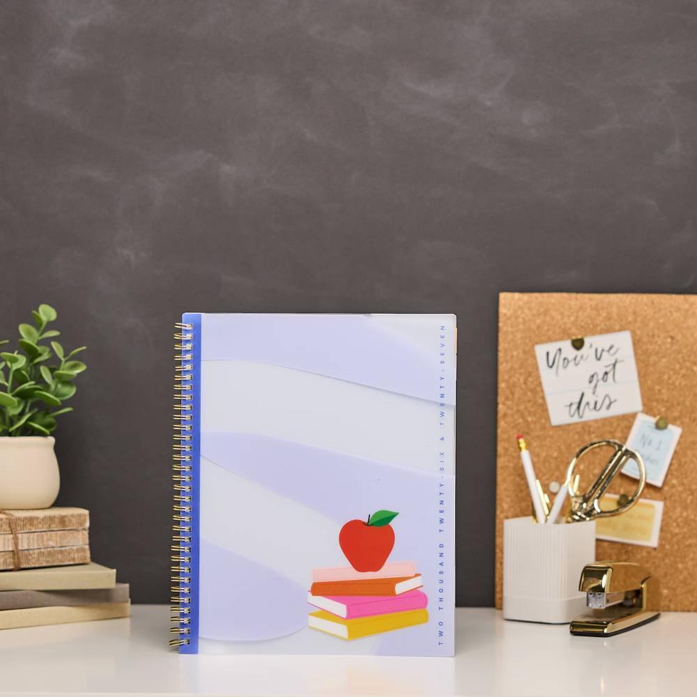 Happy Brands 2026-2027 9.375"x11.875" Organized Colorblock Pop Big 12 Months Twin Loop Dated Teacher Planner - Image 18