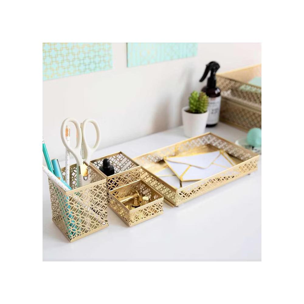 Blu Monaco 6 Piece Interlocking Desk Organizer Set - Image 22