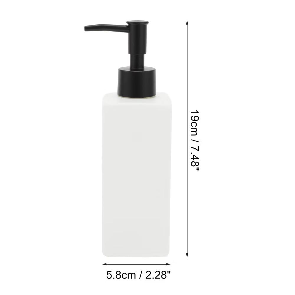 Elegant Square Soap Pump Dispenser for Laundry Rooms 350ml 1 Pc - Image 16