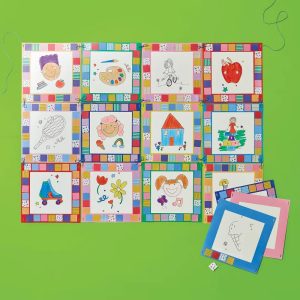 16ct Classroom Craft Paper Quilt Activity Kit