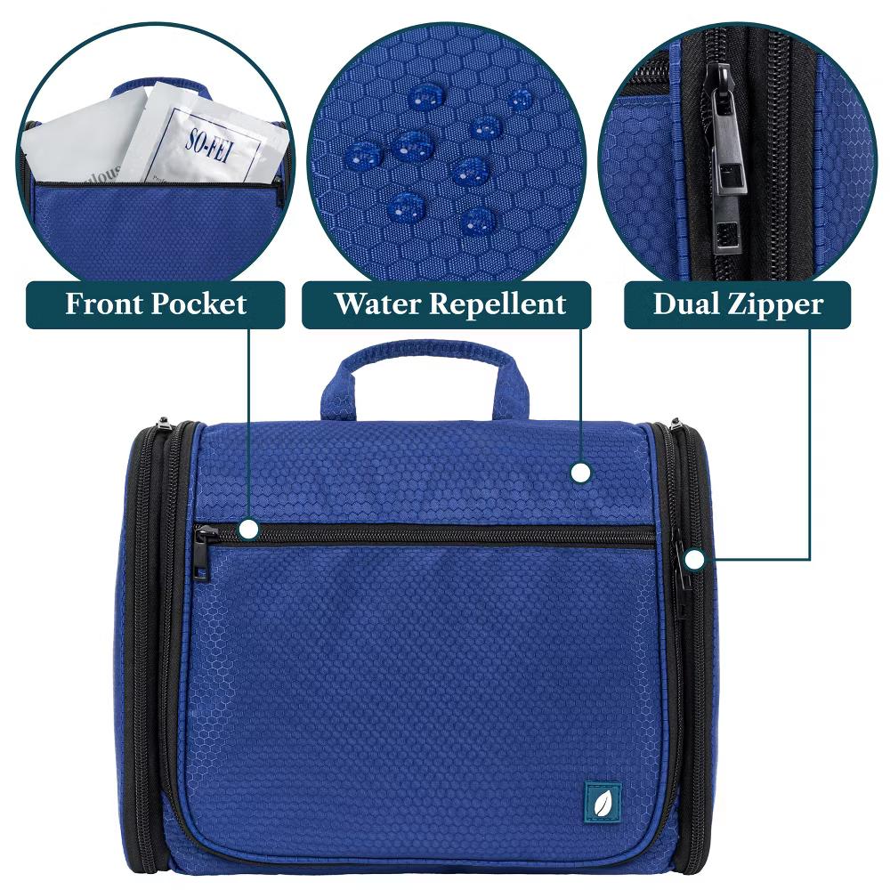 Large Hanging Toiletry Bag, Travel Women Men Cosmetic Organizer, Water Resistant Makeup Accessories Essentials Kit - Image 12