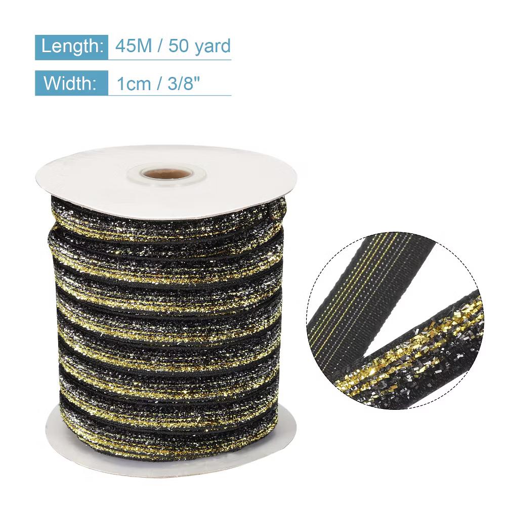 Single Face Sparkle Velvet Ribbon for Bouquets DIY Crafts - Image 4