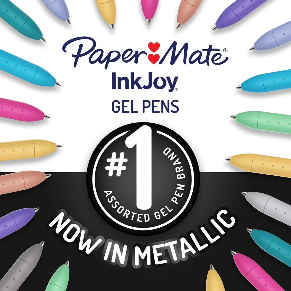 Paper Mate Ink Joy Gel Metallic Ink Pens 6ct - Image 7