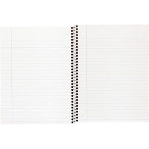 Wide Ruled 1 Subject Flexible Plastic Cover Spiral Notebook