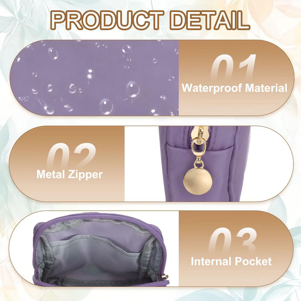 Storage Organize Travel Mini Cute Square Makeup Bag - Image 11