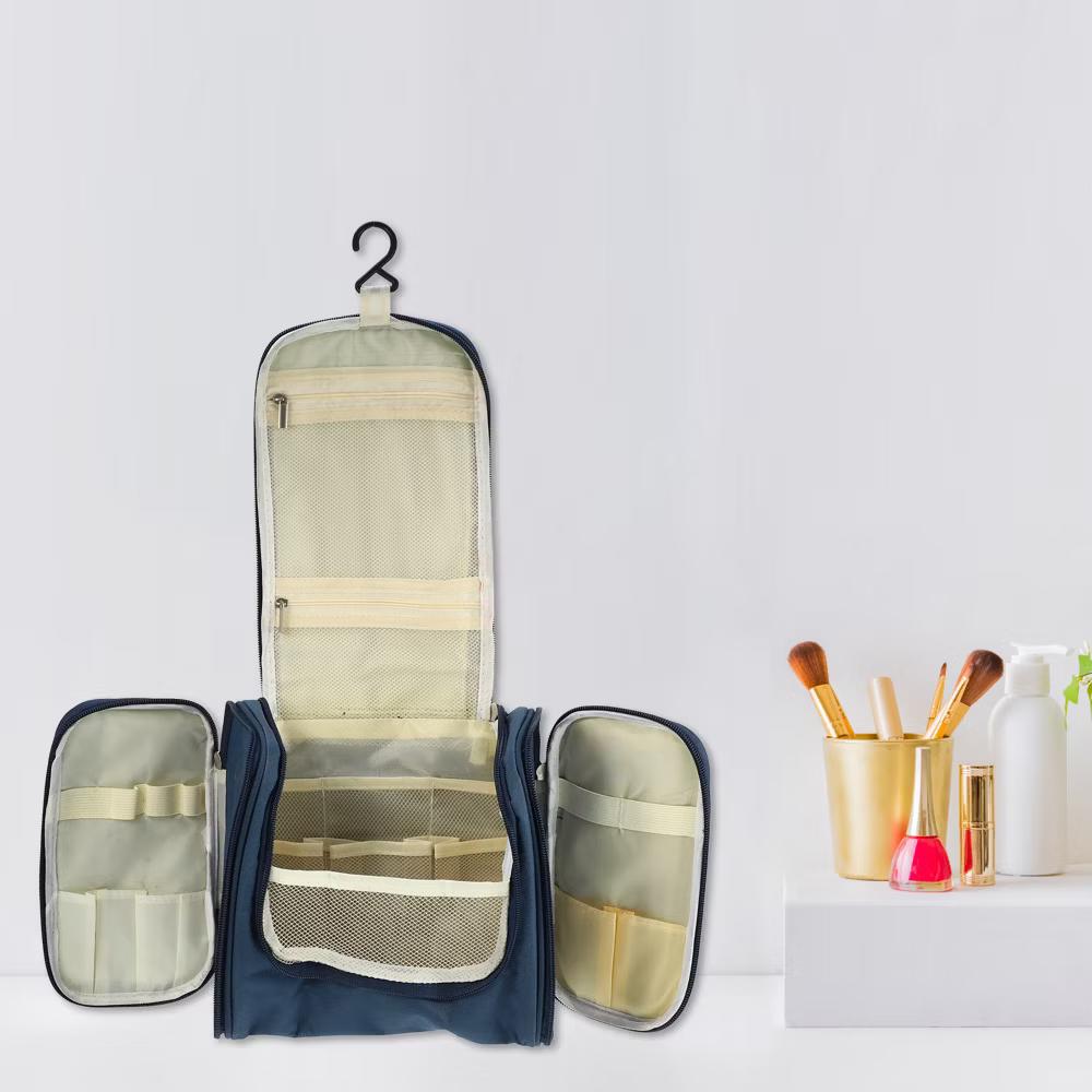 Travel Makeup Bag Travel Toiletry Organizer Makeup Brush Holder Waterproof Oxford Cloth 1 Pc - Image 22