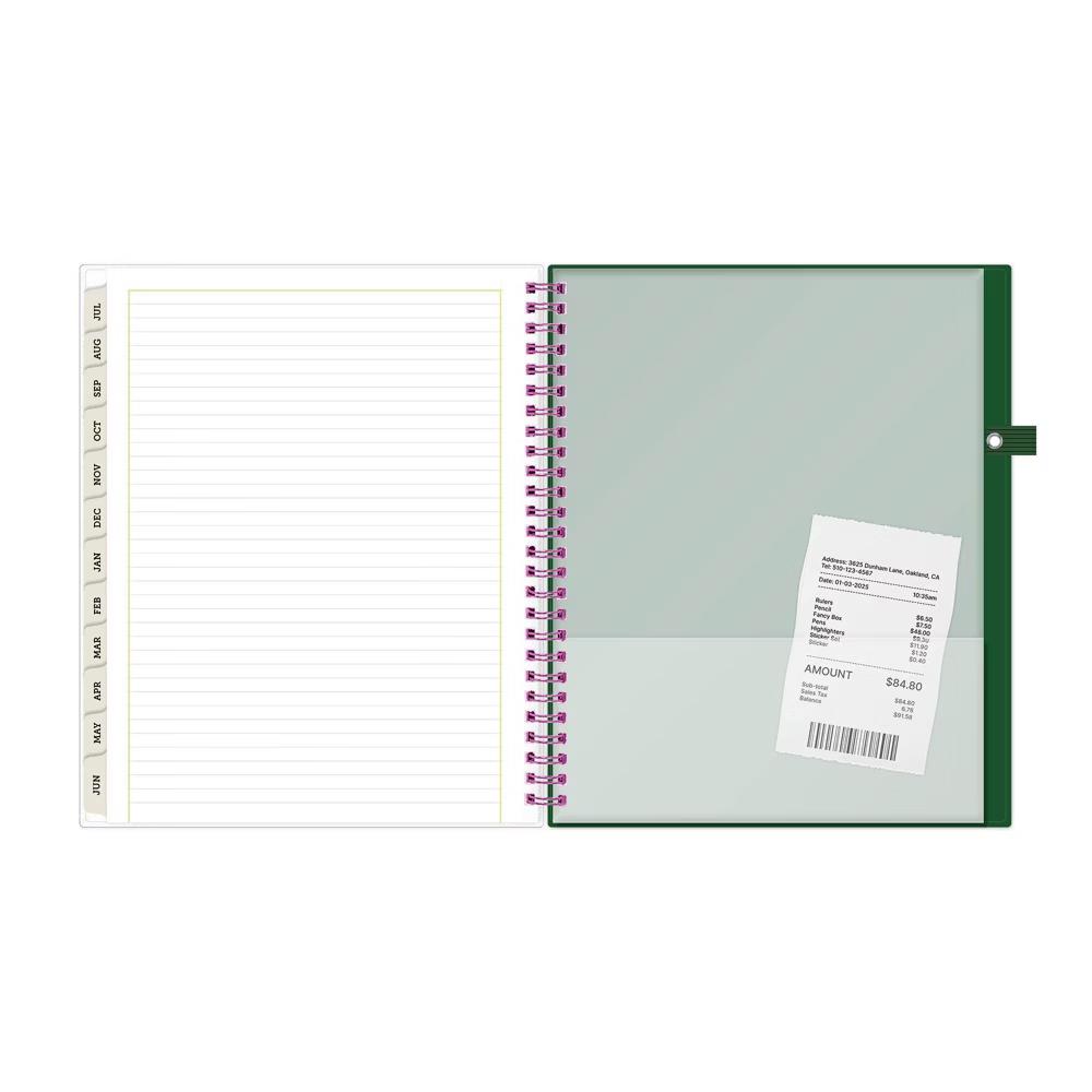 Blue Sky Your Year College Weekly/Monthly Planner Wirebound 7"x9" Green Date - Image 22