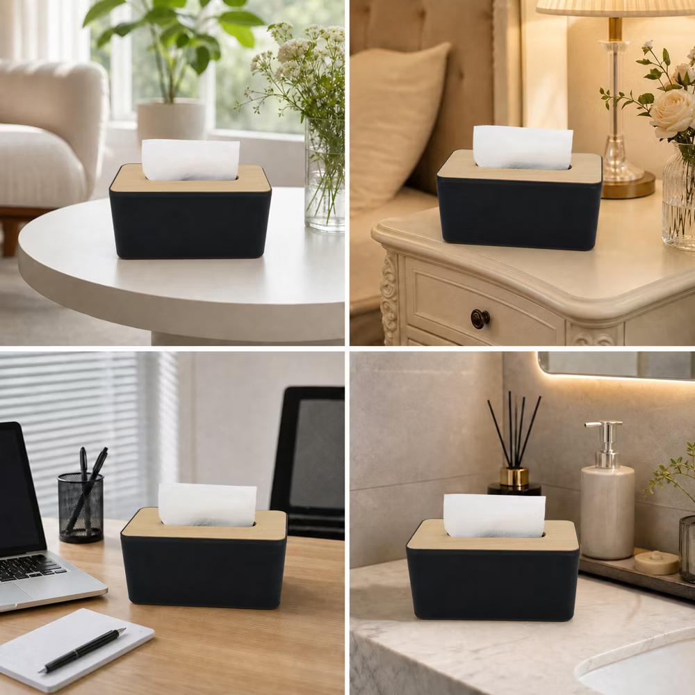 Wooden Lid Tissue Box Cover 1 Pc - Image 7