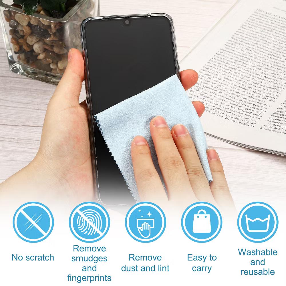 Camera Lens Eyeglasses Screens Microfiber Cleaning Cloths 7" 6" 24 Pcs - Image 3