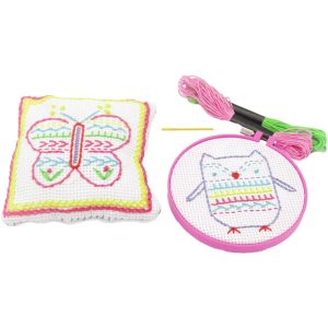 4M: Easy-To-Do Embroidery Kit - Learn 10 Skills, All-In-1 DIY Craft Set, Kids 8