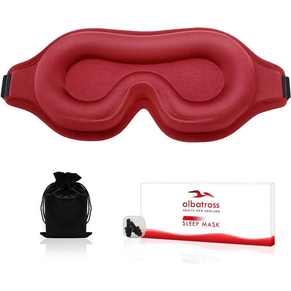 Albatross Health Sleep Eye Mask for Men and Women, Ideal for Lash Extensions, Travel Blackout Night Blindfold with Adjustable Strap - Image 45