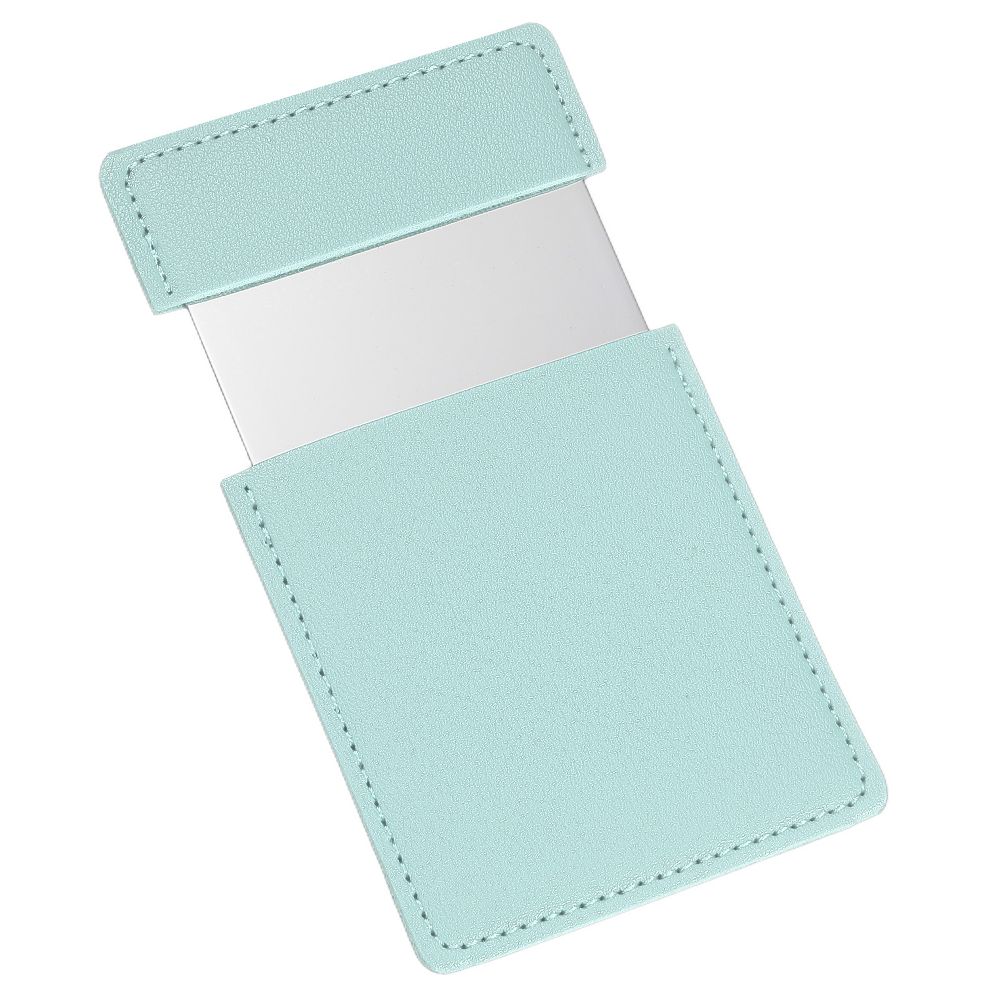 Stainless Steel Pocket Travel PU Leather Mini Mirror - Image 19