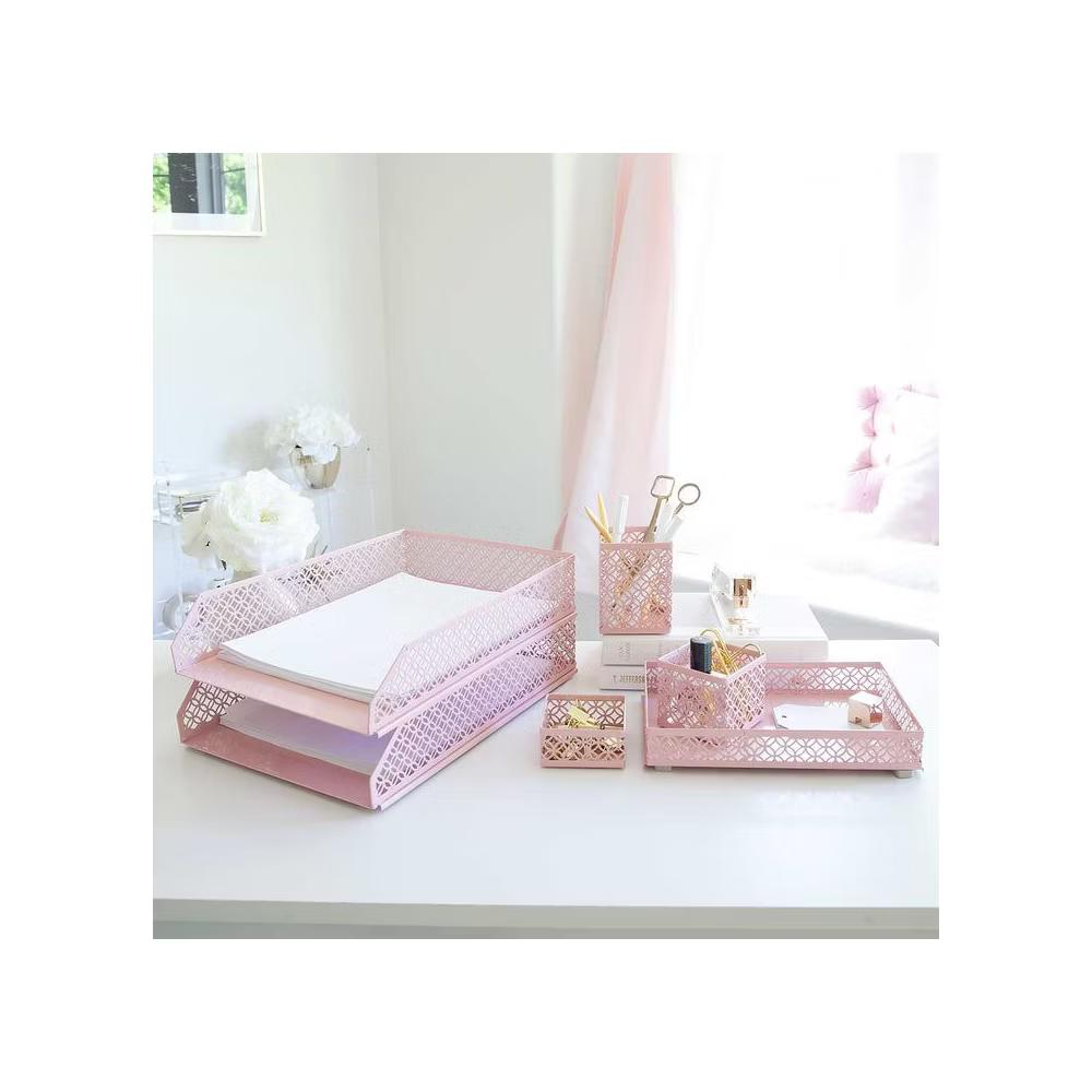 Blu Monaco 6 Piece Interlocking Desk Organizer Set - Image 29