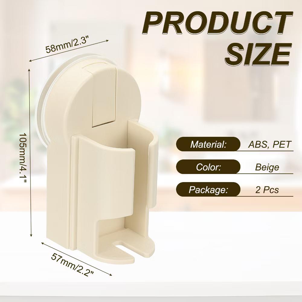 Electric Toothbrush Holder, Wall Mounted Plastic Toothbrush Organizer 2 Pcs - Image 6