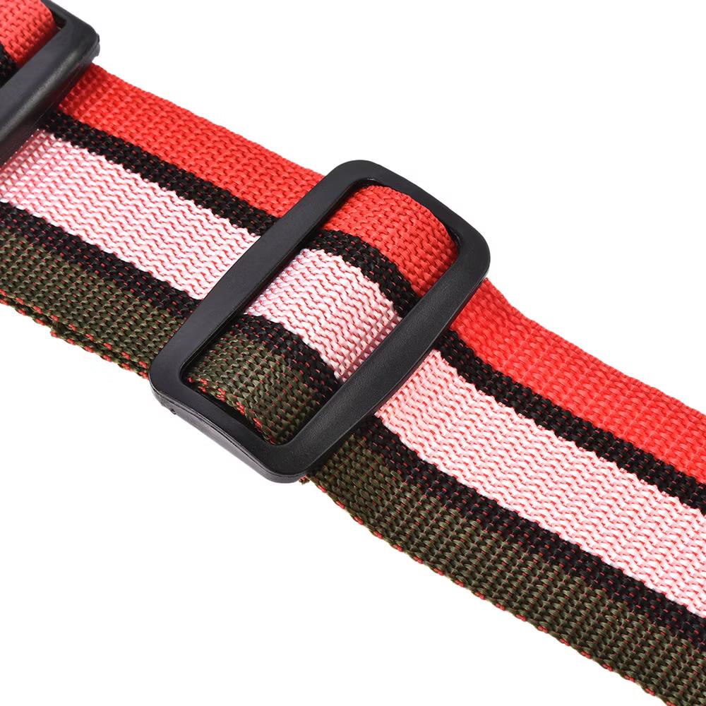Adjustable PP Luggage Straps with Buckle Label Red Pink Dark Green 4Pcs - Image 5