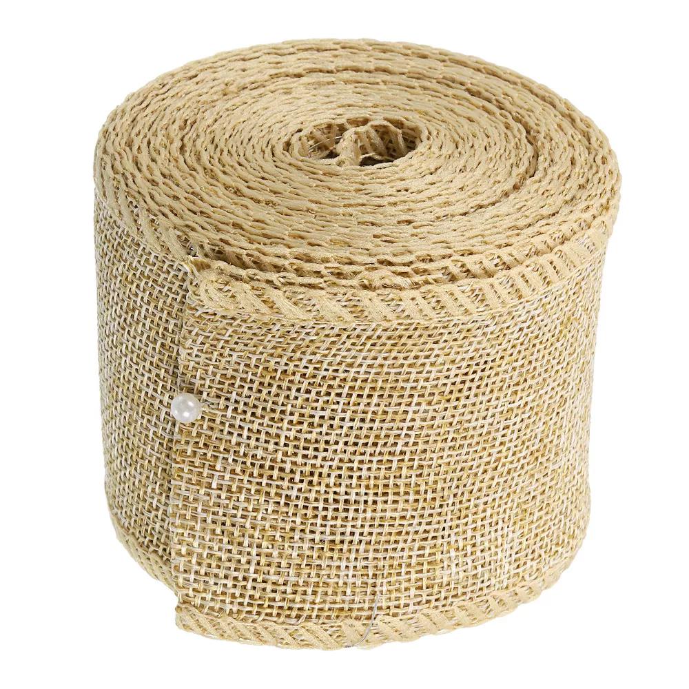 DIY Crafts Home Decor Wreath Natural Burlap Wired Ribbons - Image 13