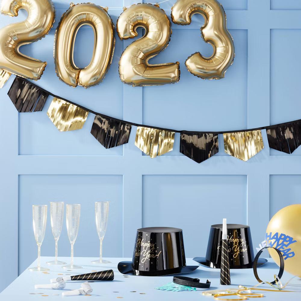 4ct Gold Plastic Champagne Flute