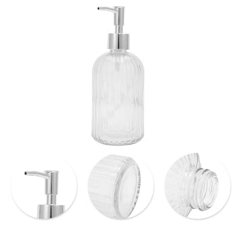 Convenient Vertical Stripe Soap Dispenser 13.53oz 1 Pc - Image 16