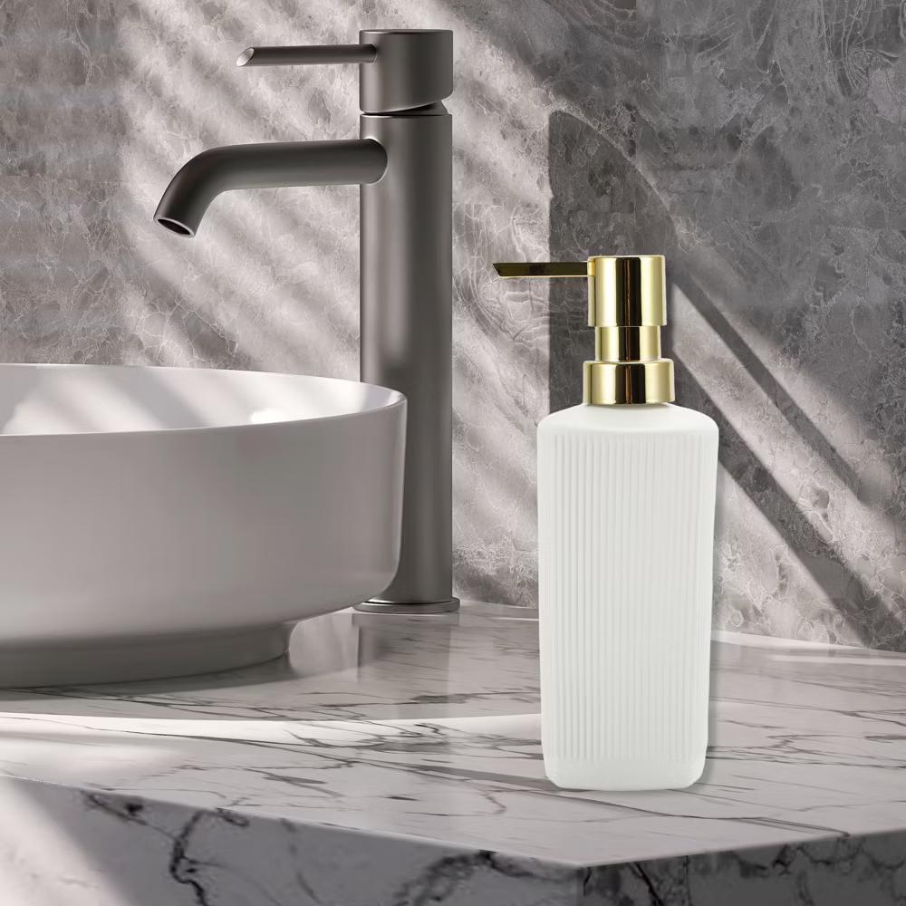 Classic Vertical Lines Soap Pump Dispenser for Bathroom 350ml 1 Pc - Image 48