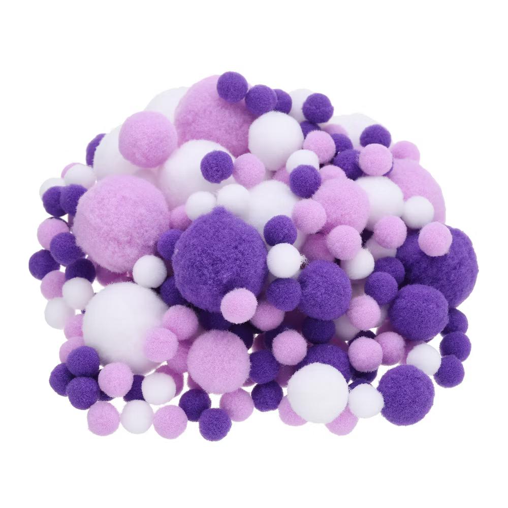 Creative Handicraft Decoration Home Art Supplies Pom Poms 130 Pcs - Image 6